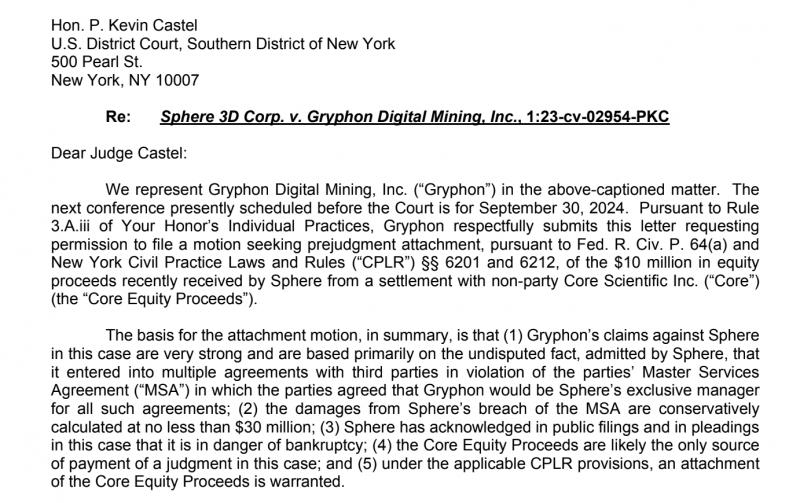 Юридические проблемы Sphere 3D обостряются — Gryphon пытается заблокировать $10 млн