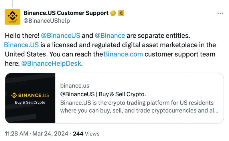 Репрессии против Binance.US в США: шестая лицензия отозвана