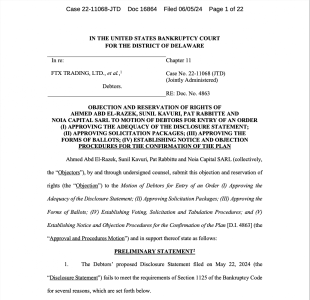 Кредиторы FTX возражают против плана реорганизации банкротства