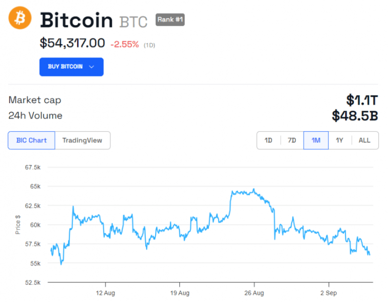 Отток средств из биткоин-ETF за 8 дней превысил $1 млрд